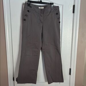 LOFT Gray Straight Leg Pants